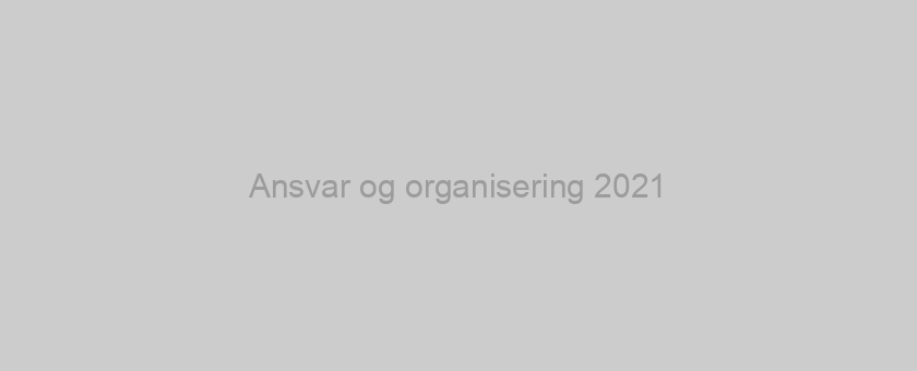 Ansvar og organisering 2021